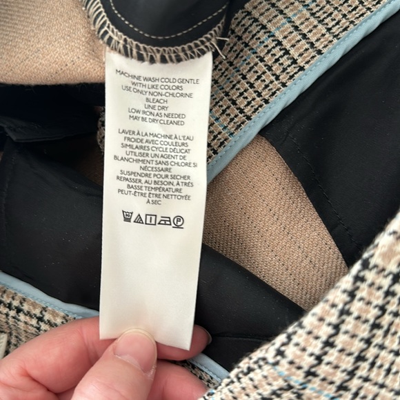 Anthropologie Maeve Plaid Wide Leg Pants Size 8 - Picture 6 of 8